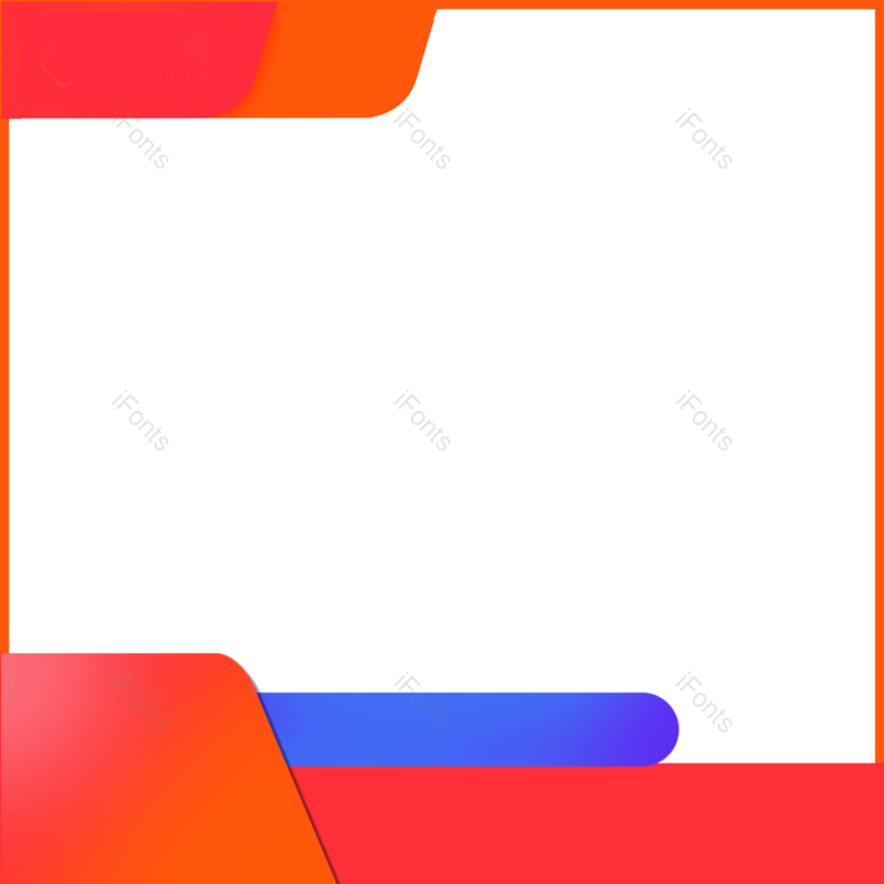 主图图片,主图边框元素,简约PNG,方框免抠素材